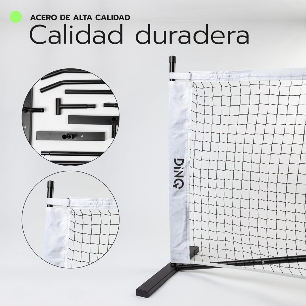 DINQ Red de Pickleball Red sin nudos