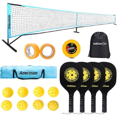 Pack de red de pickleball amicoson